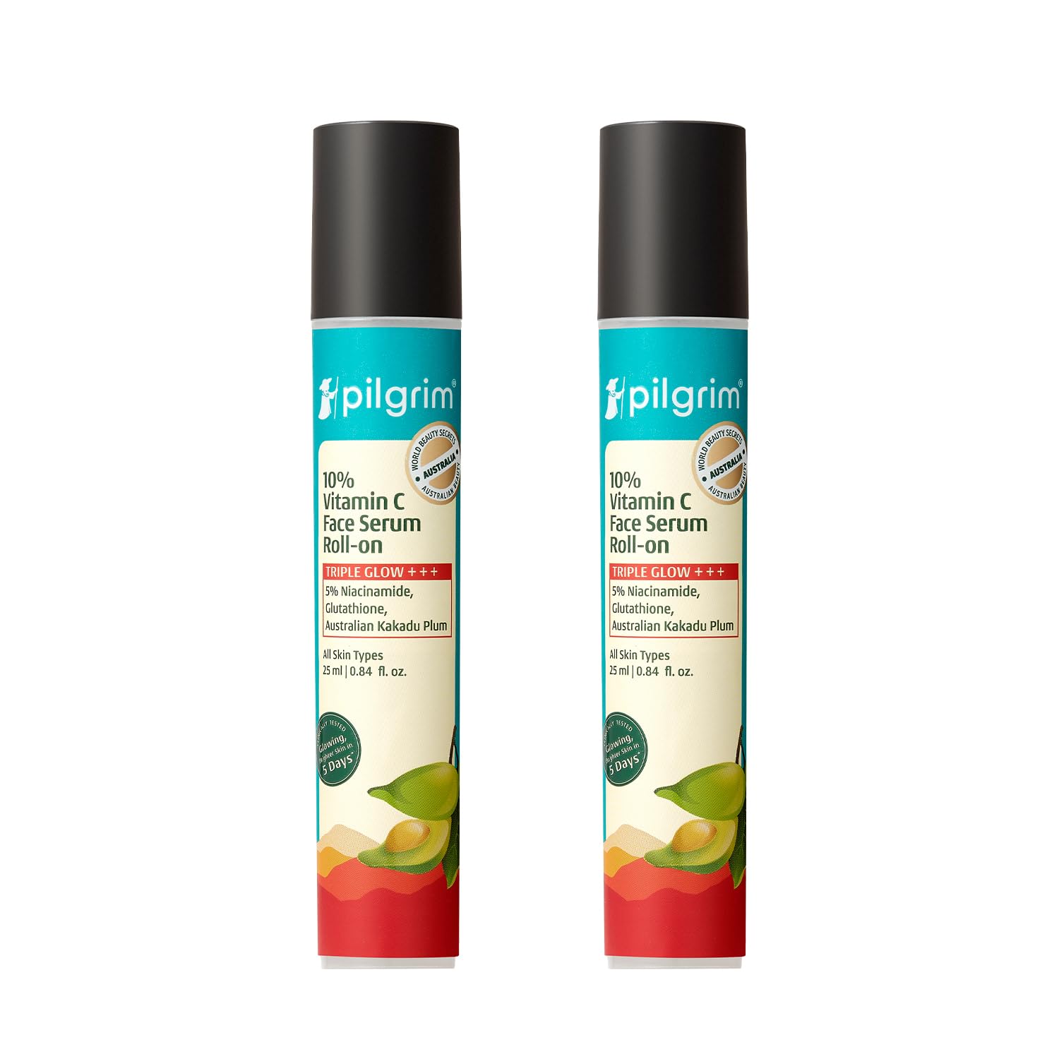 PILGRIM 10% Vitamin C Face Serum with Niacinamide and Kakadu Plum, Unisex Face Serum (27)