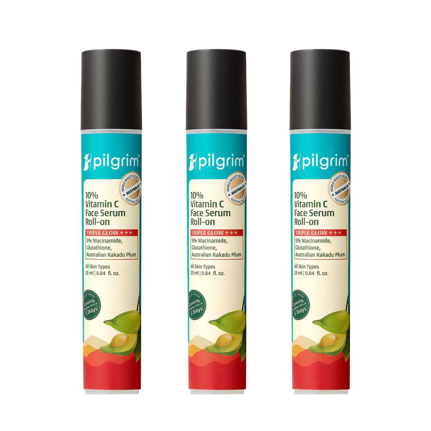 PILGRIM 10% Vitamin C Face Serum with Niacinamide and Kakadu Plum, Unisex Face Serum (29)