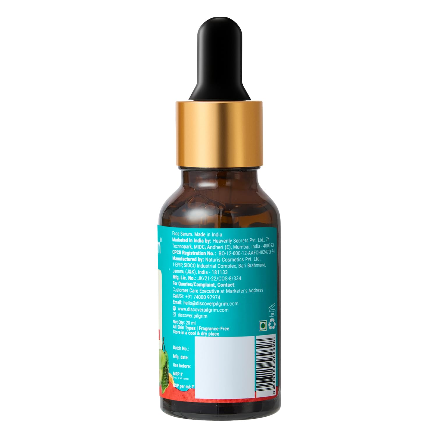 Pilgrim 15% Vitamin C Serum 10ml for Glowing Skin with Ferulic Acid & Kakadu Plum | Advanced Dark Spot Corrector, Hyperpigmen