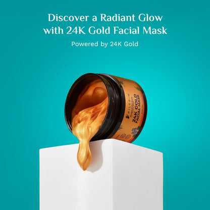 Pilgrim 24K Gold face mask for glowing skin | 24K Gold face pack for glowing skin, skin hydrating, boosts collagen and restor