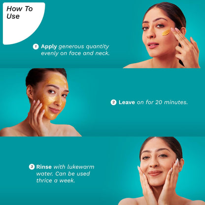 Pilgrim 24K Gold face mask for glowing skin | 24K Gold face pack for glowing skin, skin hydrating, boosts collagen and restor