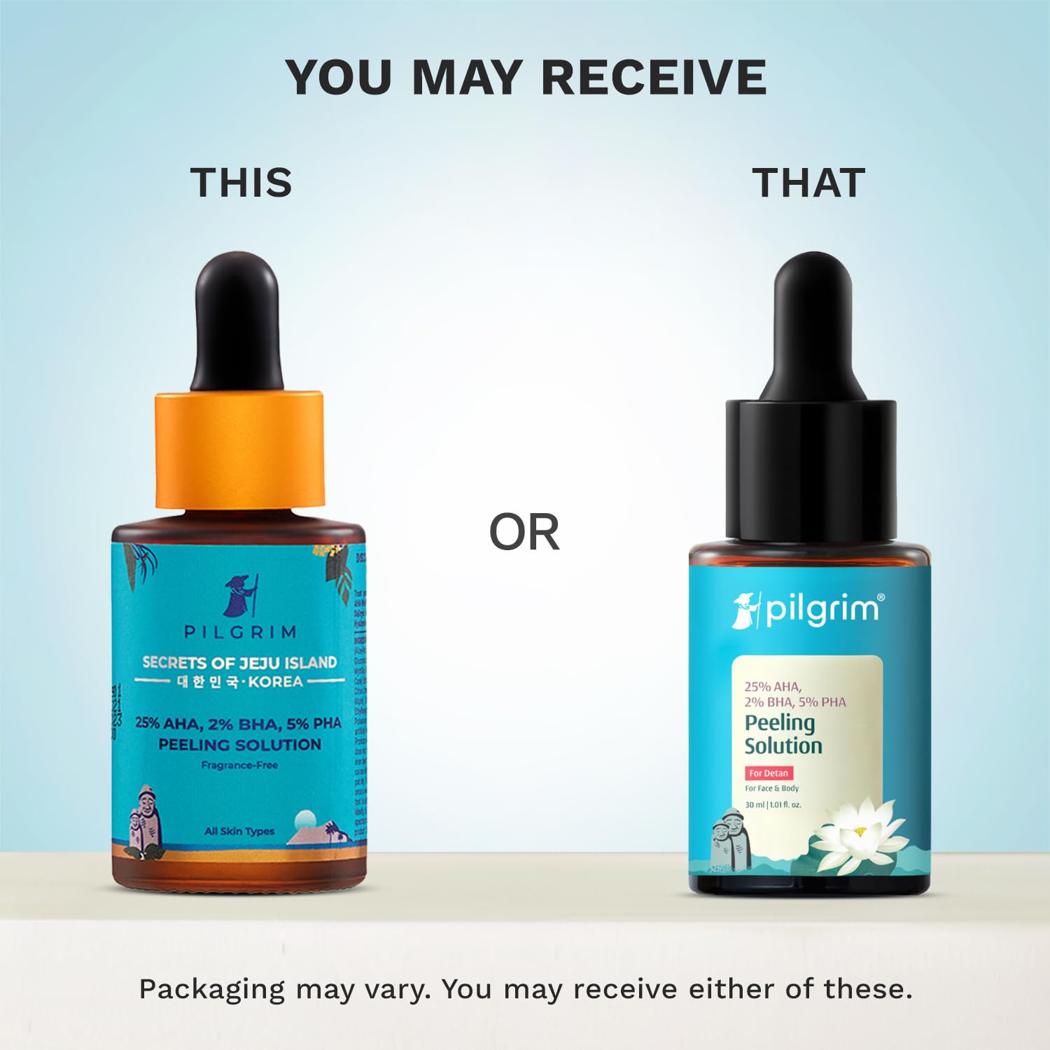 Pilgrim 25% AHA + 2% BHA + 5% PHA Peeling Solution For Tan Removal - 10ml |10-Minute Facial At Home | Advanced Exfoliating Pe
