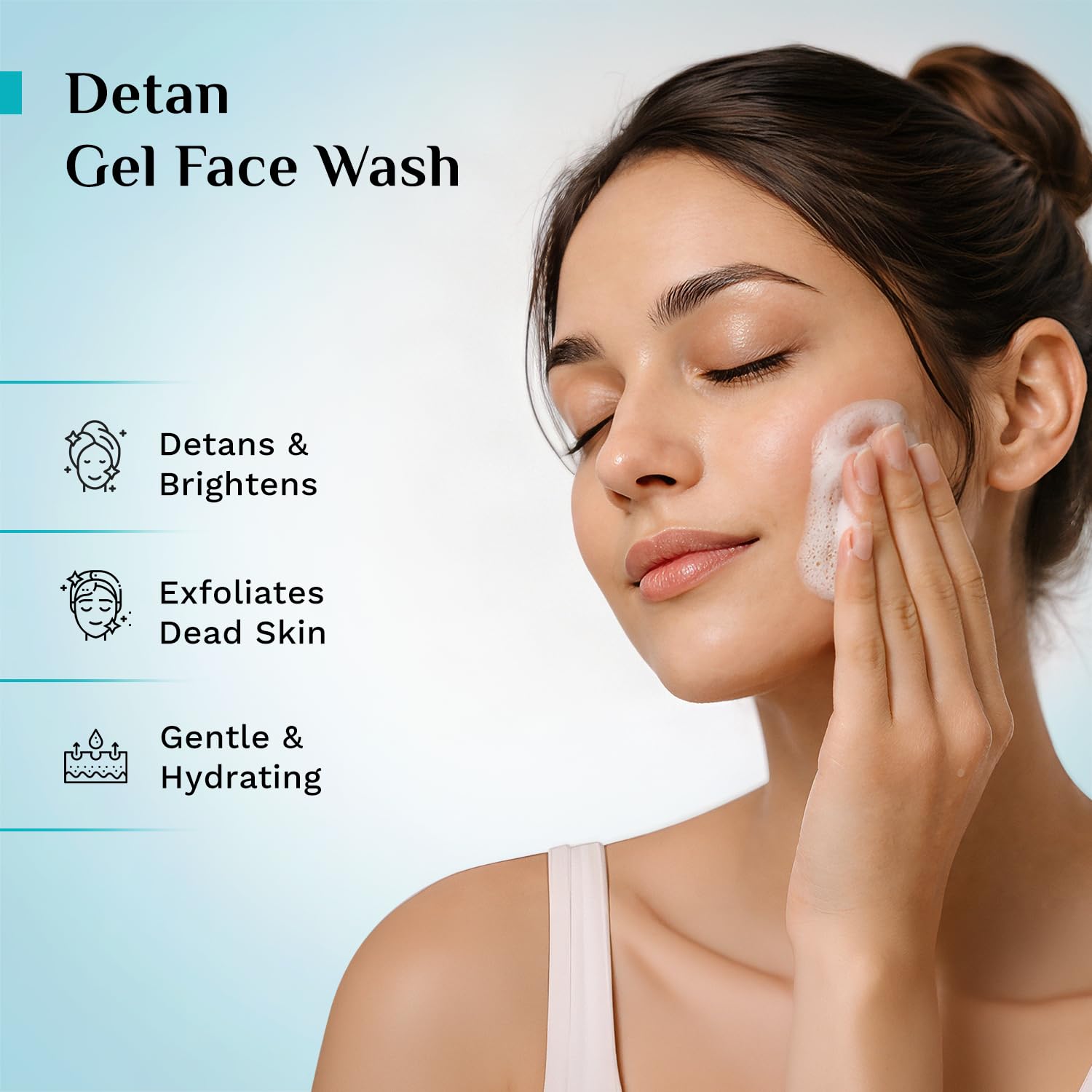 Pilgrim 3% AHA BHA PHA Detan Gel Face Wash | Korean Cica & Panthenol | Detans | All Skin Types| Salicylic, Lactic, Gluconolac