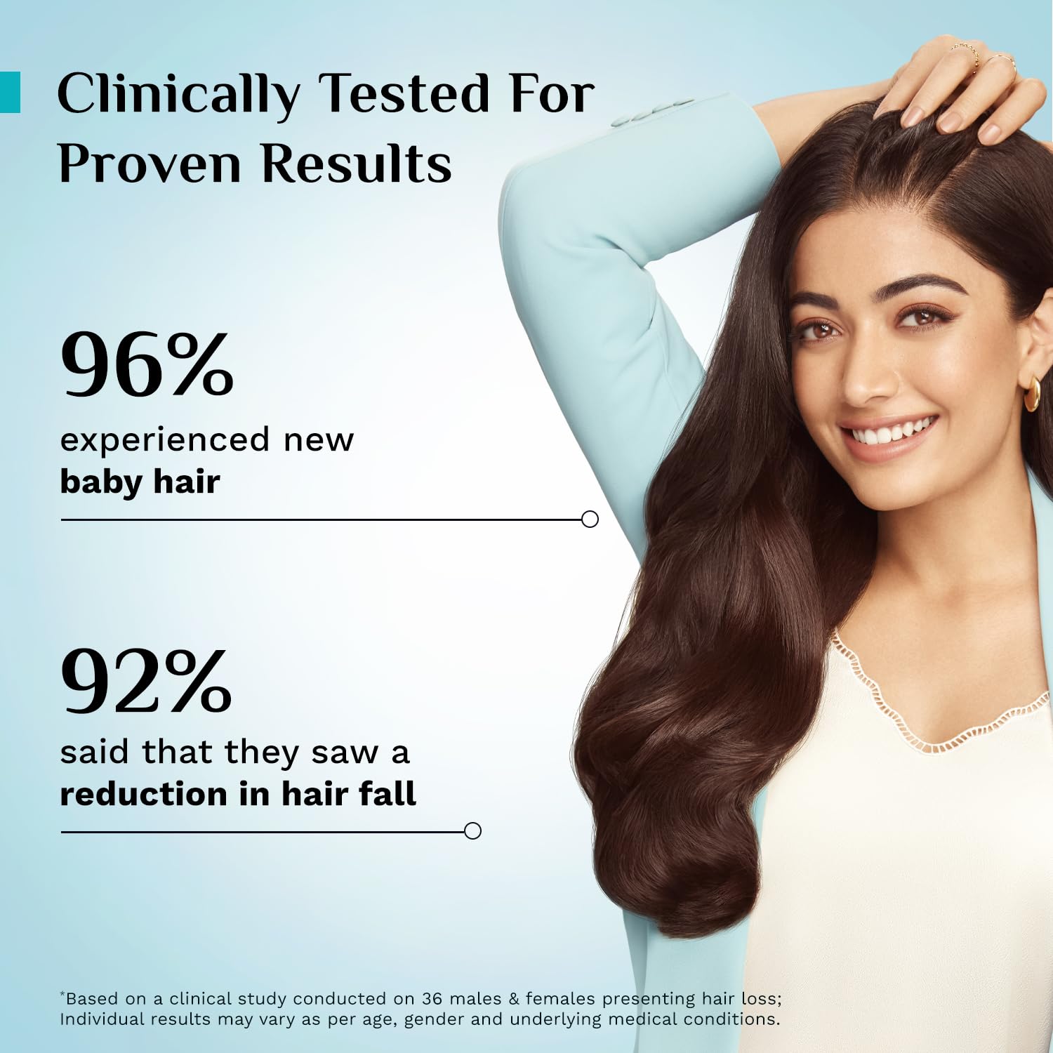 Pilgrim 3% Redensyl, 4% Anagain, 5% Capilia Stem Hair Serum Roll-on with Korean Black Rice & Rosemary, 25ml - in use (46)