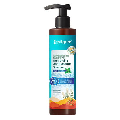 Pilgrim Anti-Dandruff Shampoo - Australian Tea Tree, Salicylic Acid, Menthol