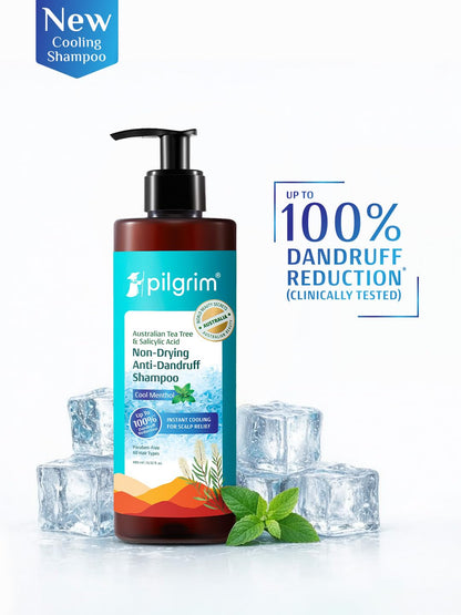 Pilgrim Anti-Dandruff Shampoo - Australian Tea Tree, Salicylic Acid, Menthol - front view (25)