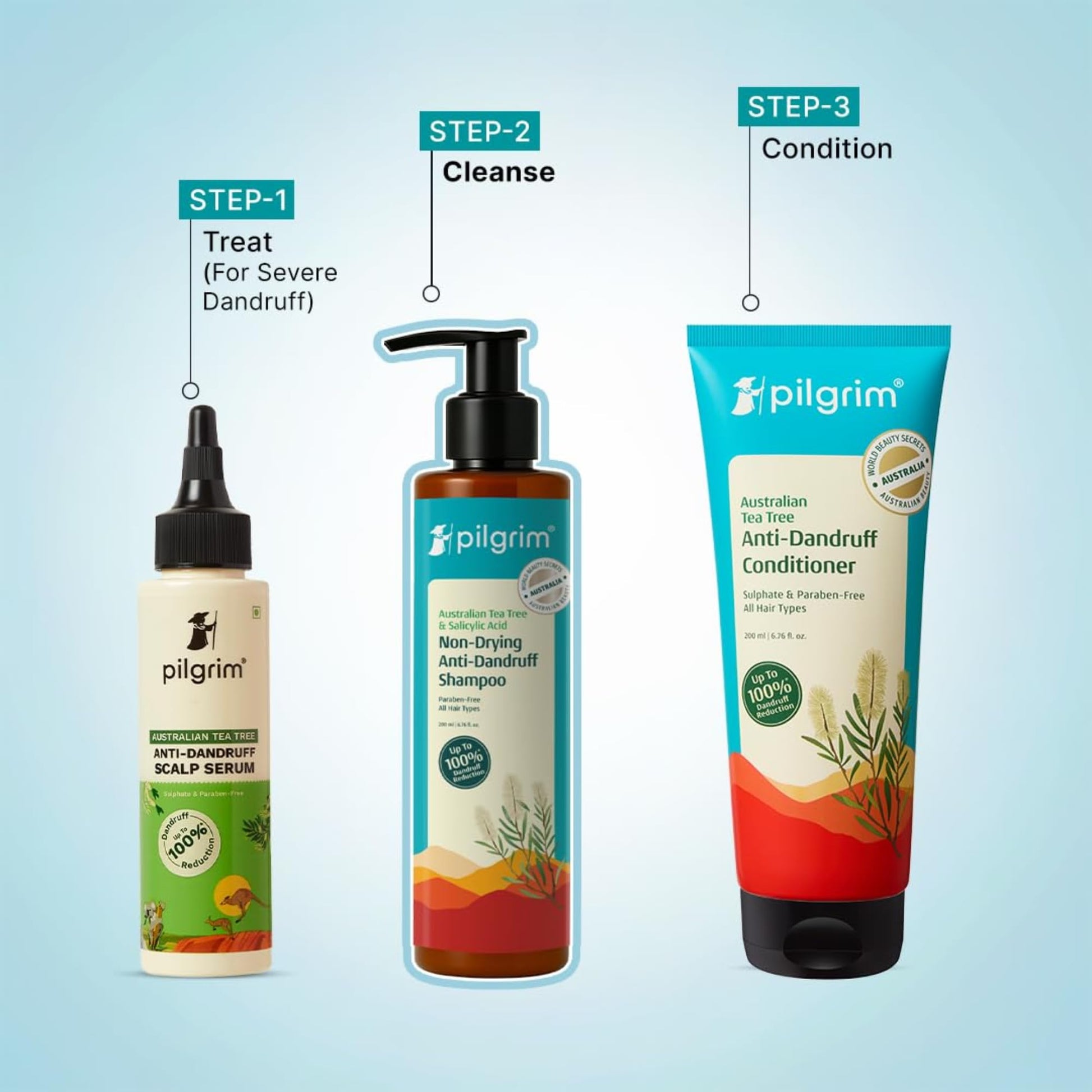 Pilgrim Anti-Dandruff Shampoo - Australian Tea Tree, Salicylic Acid, Menthol - in use (39)