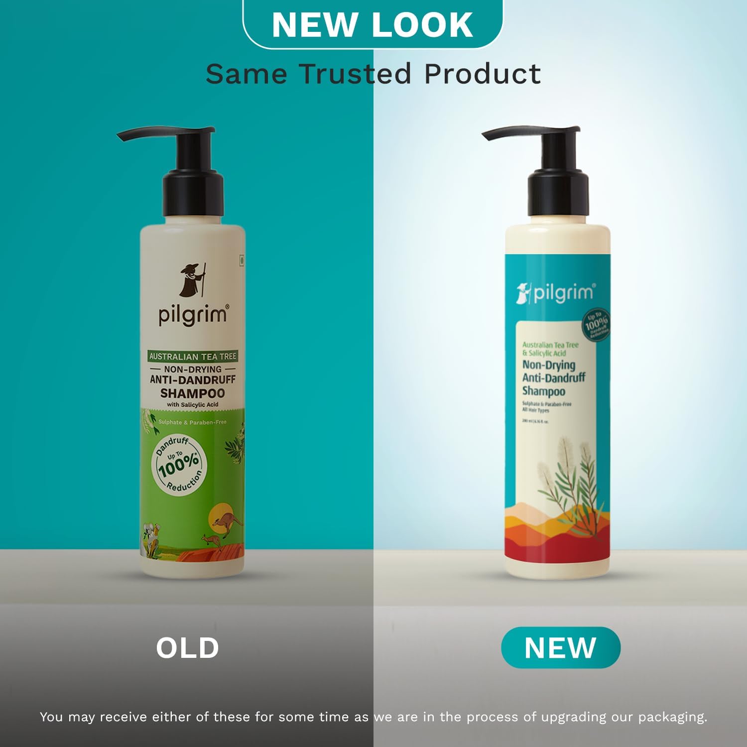 Pilgrim Anti-Dandruff Shampoo - Australian Tea Tree, Salicylic Acid, Menthol - front view (41)