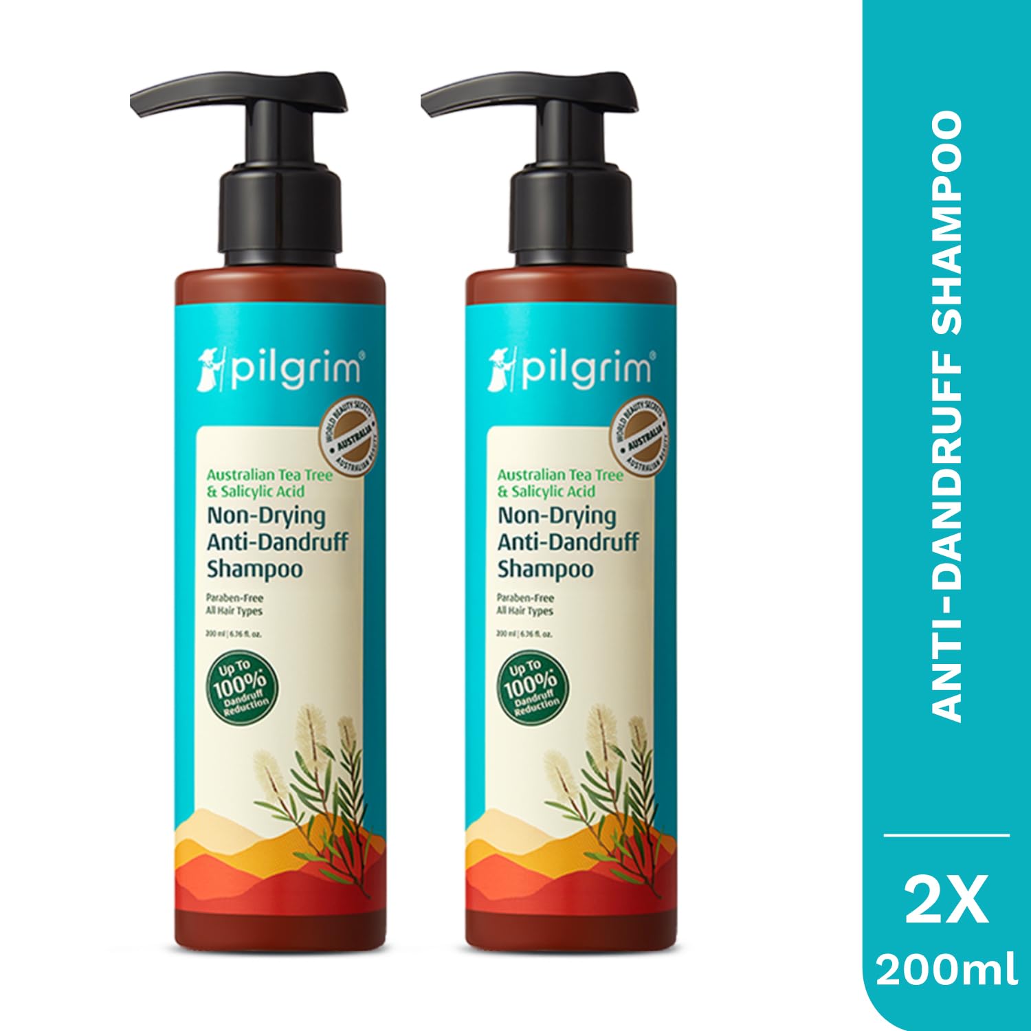 Pilgrim Anti-Dandruff Shampoo - Australian Tea Tree, Salicylic Acid, Menthol - close-up detail (46)