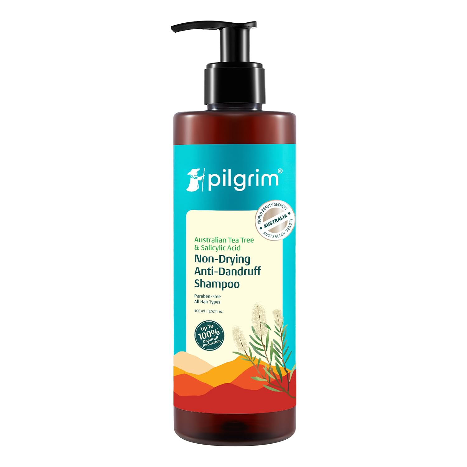 Pilgrim Anti-Dandruff Shampoo - Australian Tea Tree, Salicylic Acid, Menthol (52)