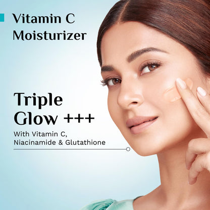 Pilgrim Australian Kakadu Plum Vitamin C Face Moisturizer with Niacinamide for Glowing Skin | Triple Glow Brightening Cream |