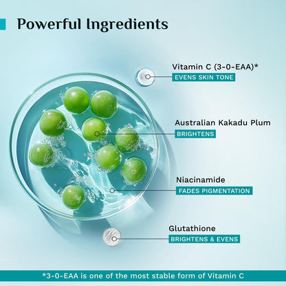 Pilgrim Australian Kakadu Plum Vitamin C Face Moisturizer with Niacinamide for Glowing Skin | Triple Glow Brightening Cream |