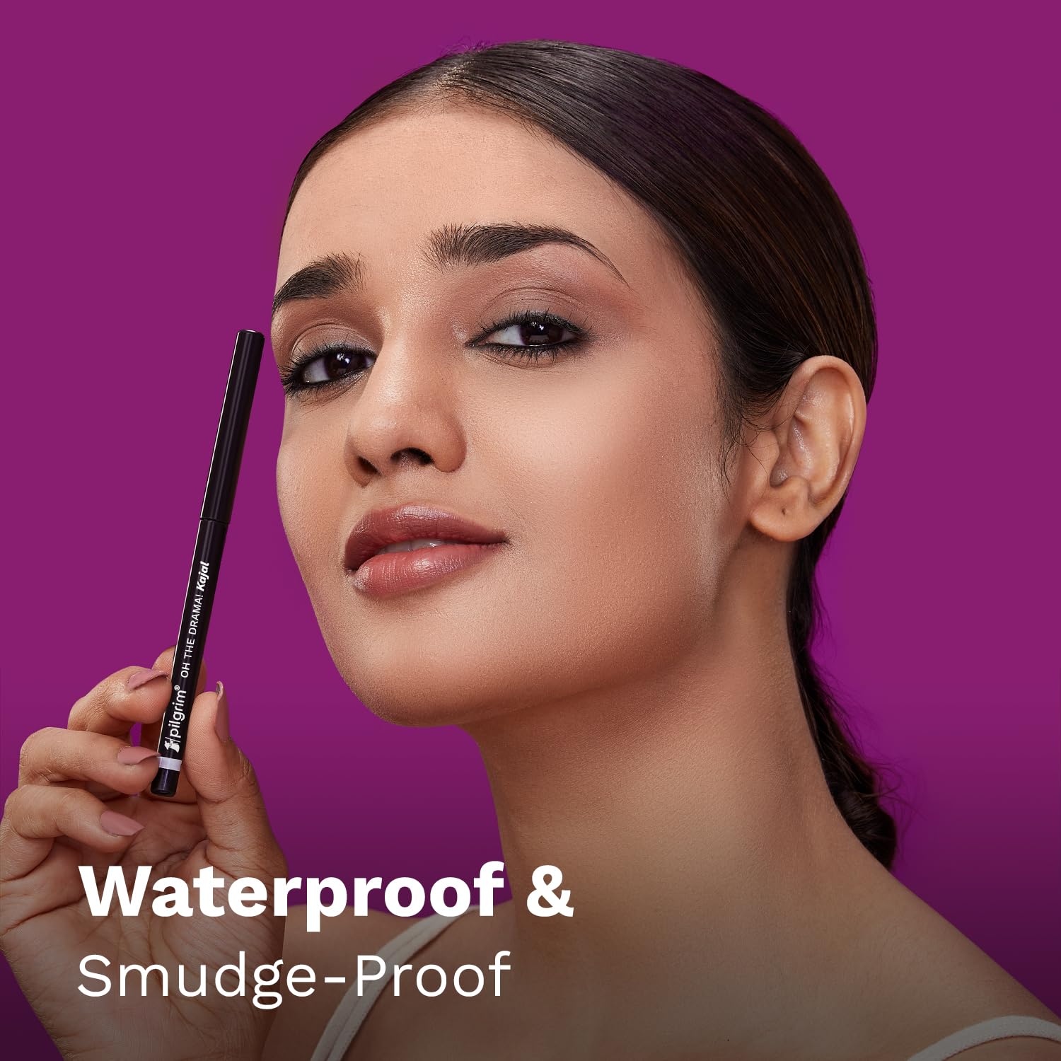 Pilgrim Black Mischief Kajal Waterproof Smudge-Proof Matte 12-Hour One-Stroke 40g - back view
