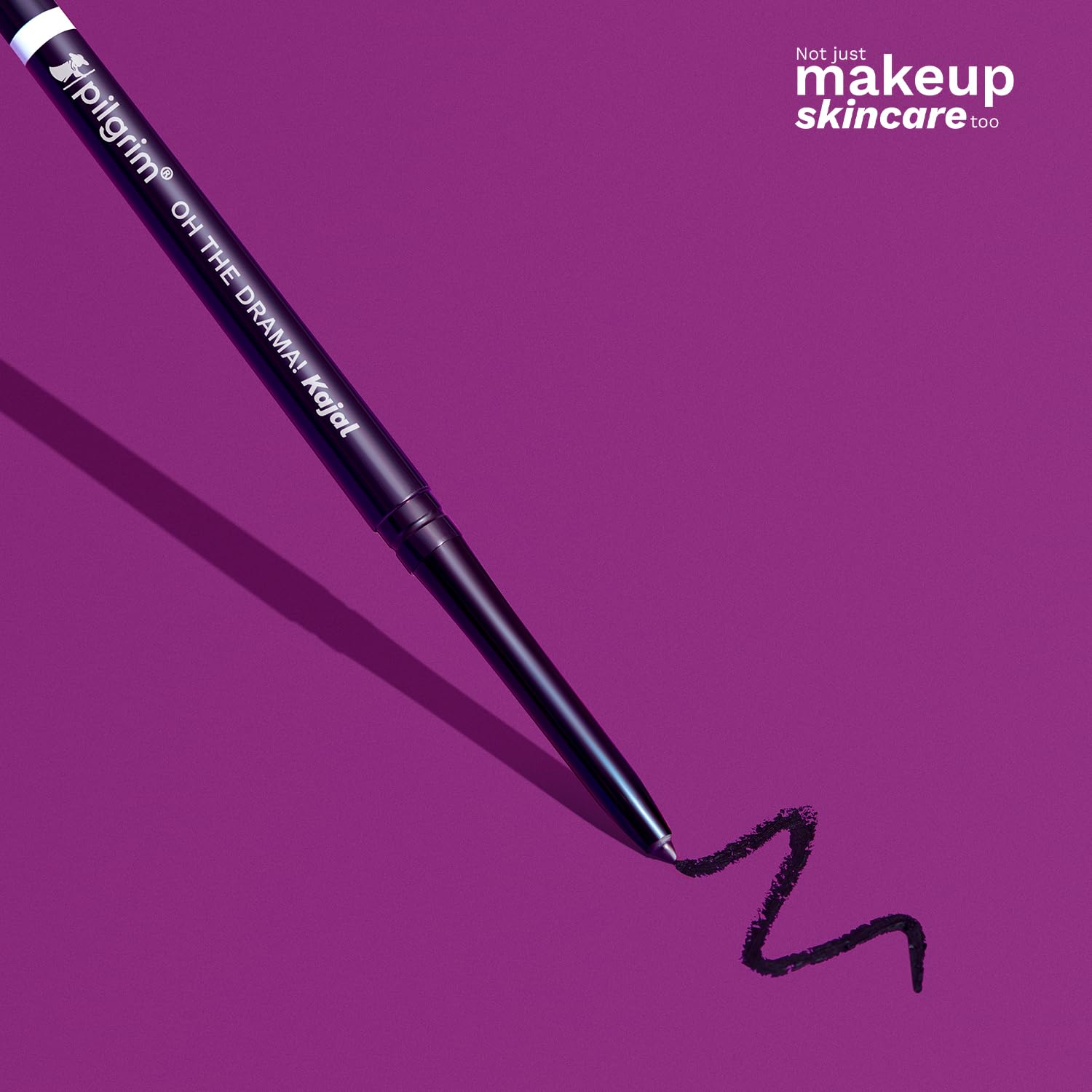 Pilgrim Black Mischief Kajal Waterproof Smudge-Proof Matte 12-Hour One-Stroke 40g - close-up detail