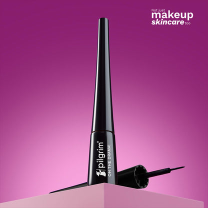 Pilgrim Black Scandal Eyeliner Pencil Intense Matte Finish Smudge-Proof Water-Resistant with Argan Oil 3.50ml - back view
