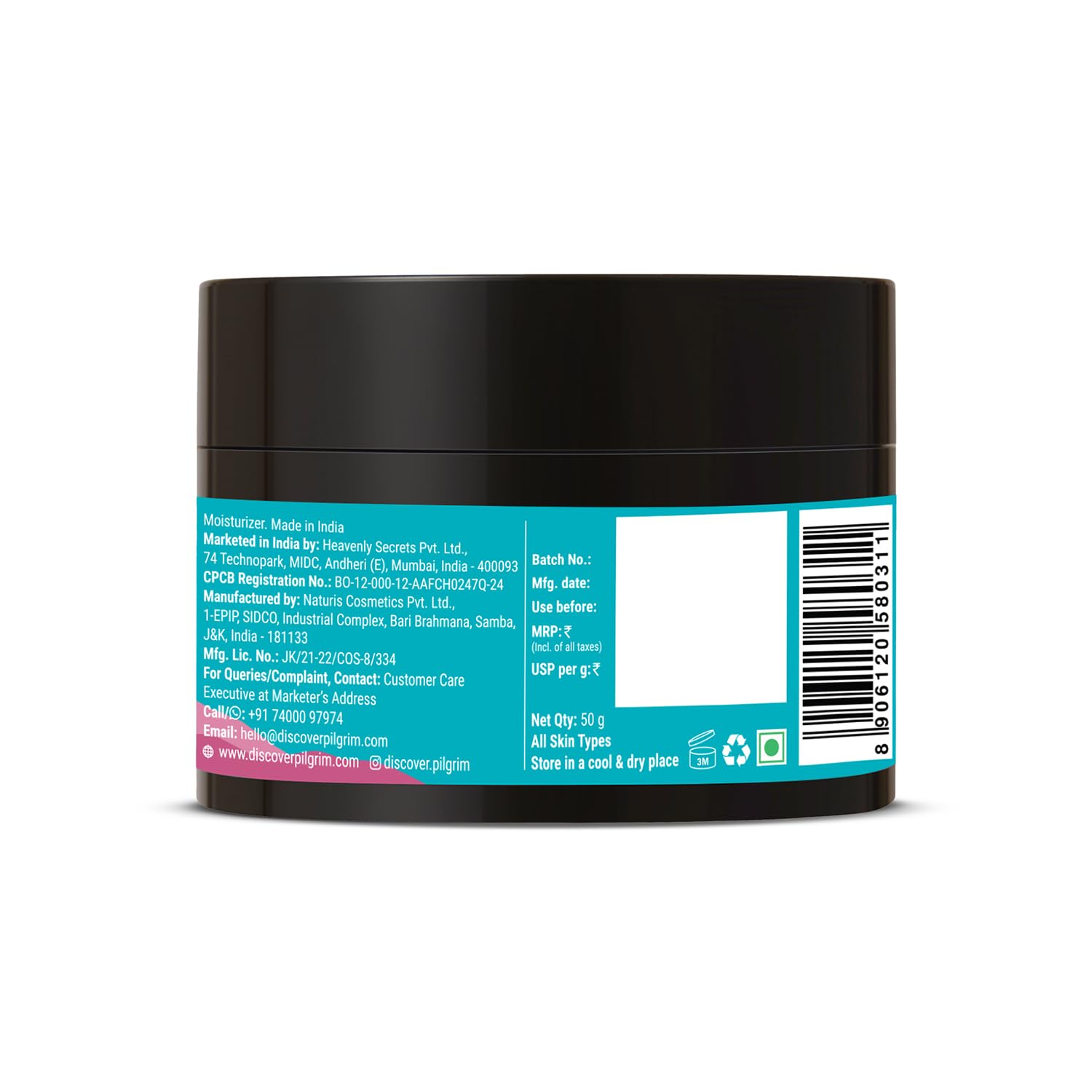 PILGRIM French Red Vine Youthful Glow Moisturizer SPF 30 with Vitamin C, Rosehip Oil For , Sun Protection PA+++, Daily Use, D