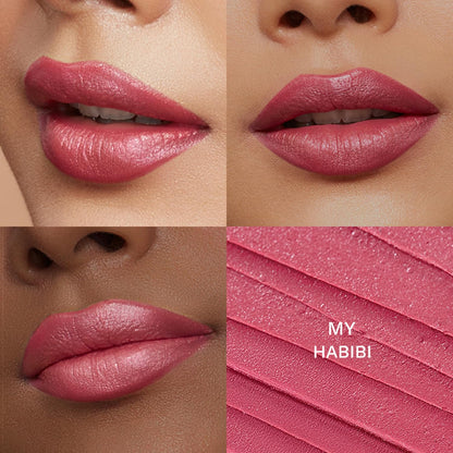 Pilgrim Glitter Lipstick For Women 4.2gm | Dubai Luxe Lifestyle - Chic Haseena Shade | Lipstick Infused with Vitamin E & Oliv