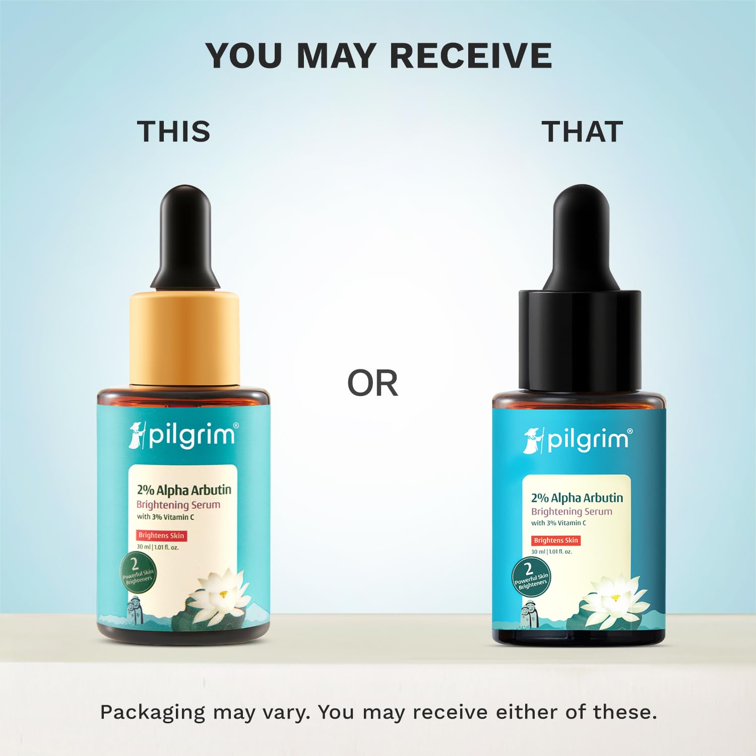 PILGRIM Korean 2% Alpha Arbutin & 3% Vitamin C Brightening Face Serum for glowing skin| Alpha arbutin face serum|All skin typ