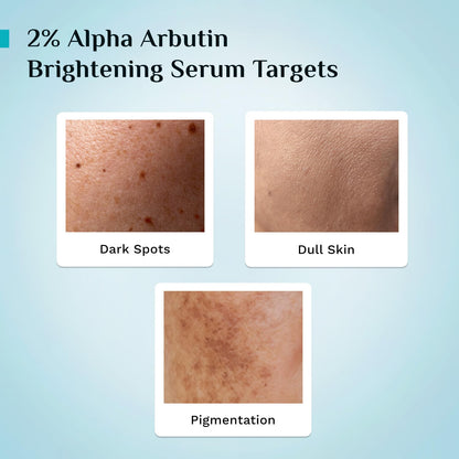 PILGRIM Korean 2% Alpha Arbutin & 3% Vitamin C Brightening Face Serum for glowing skin| Alpha arbutin face serum|All skin typ