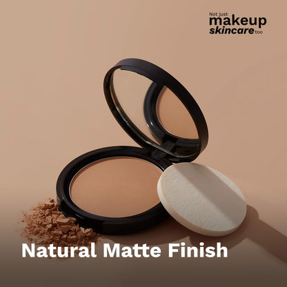Pilgrim Matte Finish Compact Powder, Fragrance-Free Pressed Powder with Vitamin E, Jojoba & Almond Oil - packaging (12)