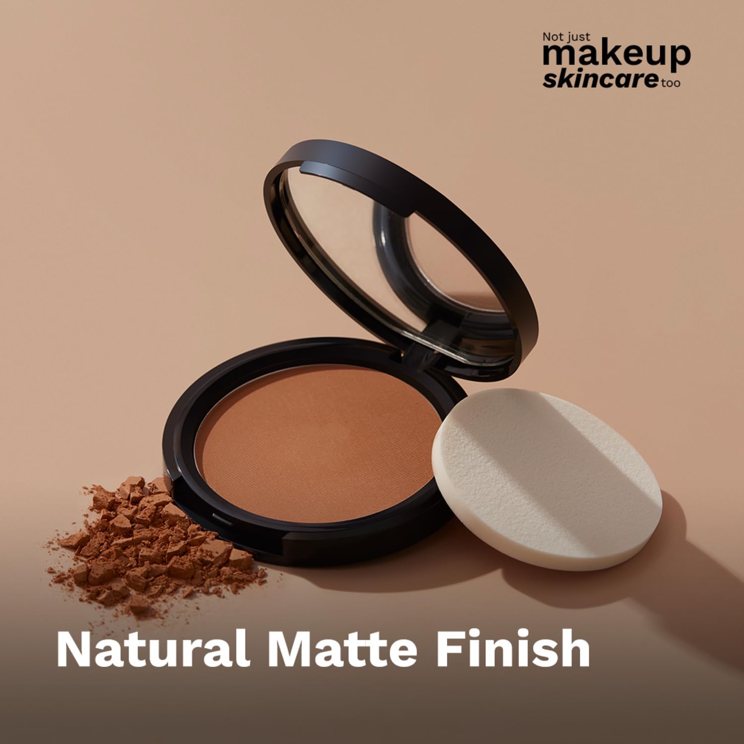 Pilgrim Matte Finish Compact Powder, Fragrance-Free Pressed Powder with Vitamin E, Jojoba & Almond Oil - packaging (18)