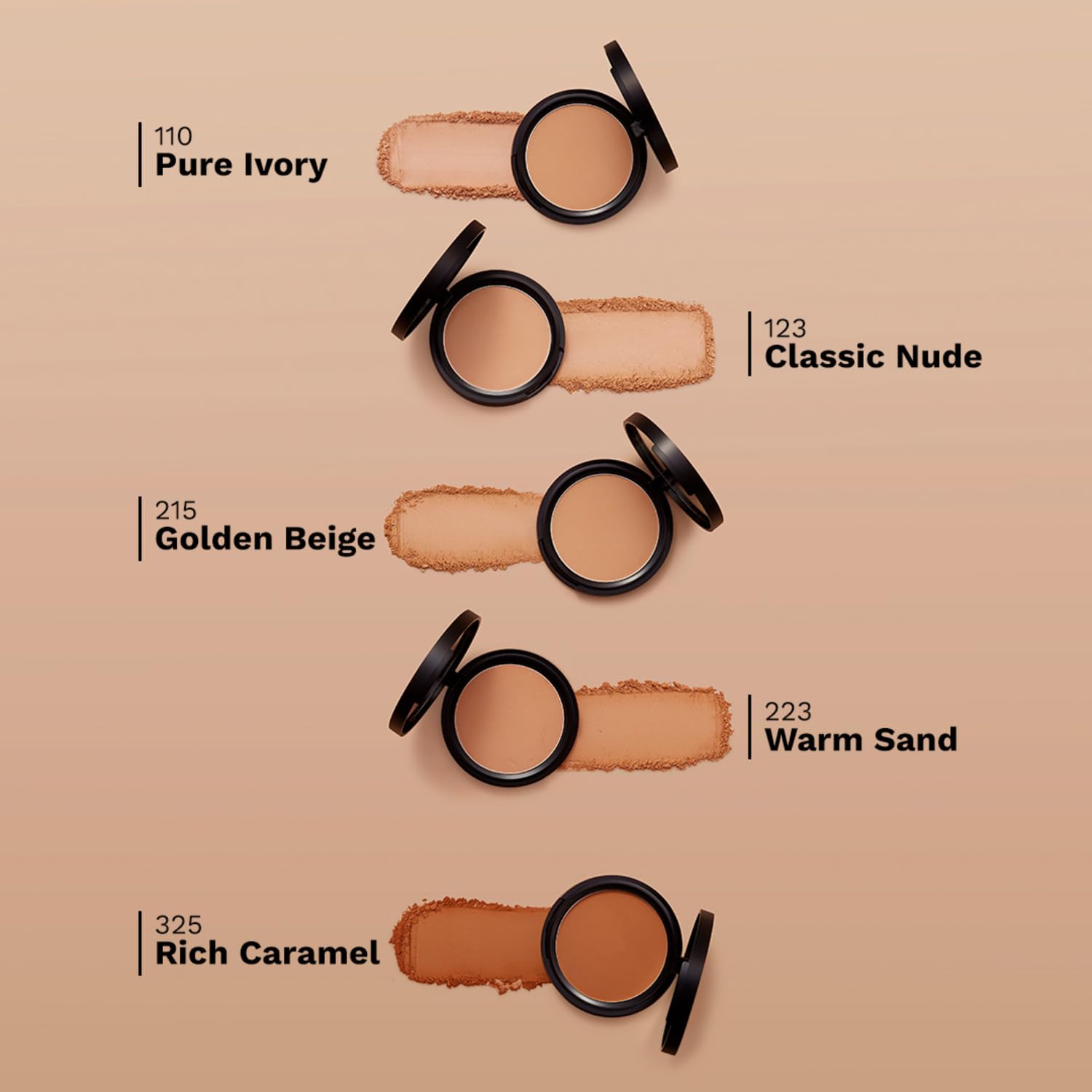 Pilgrim Matte Finish Compact Powder, Fragrance-Free Pressed Powder with Vitamin E, Jojoba & Almond Oil - close-up detail