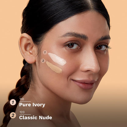 Pilgrim Medium Pure Ivory Serum Liquid Foundation, Matte & Poreless, 30 ml | Foundation for face make up infused |Water-Resis