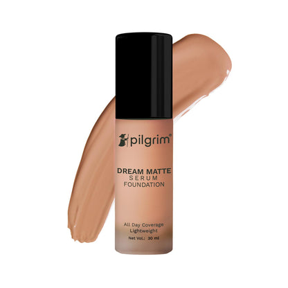 Pilgrim Medium Pure Ivory Serum Liquid Foundation, Matte & Poreless, 30 ml | Foundation for face make up infused |Water-Resis