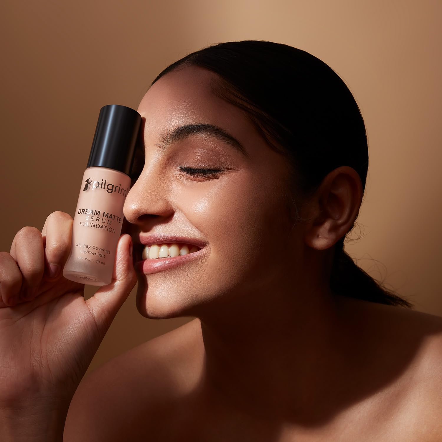 Pilgrim Medium Pure Ivory Serum Liquid Foundation, Matte & Poreless, 30 ml | Foundation for face make up infused |Water-Resis