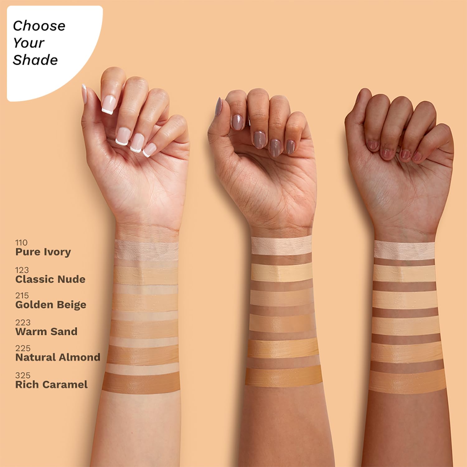 Pilgrim Medium Pure Ivory Serum Liquid Foundation, Matte & Poreless, 30 ml | Foundation for face make up infused |Water-Resis