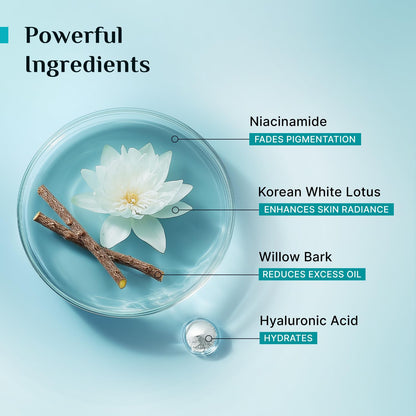 Pilgrim Oil-Free Gel Moisturizer with Hyaluronic Acid & Willow Bark Extract, 50g, for Oily Skin, Unisex Korean Skincare - pac
