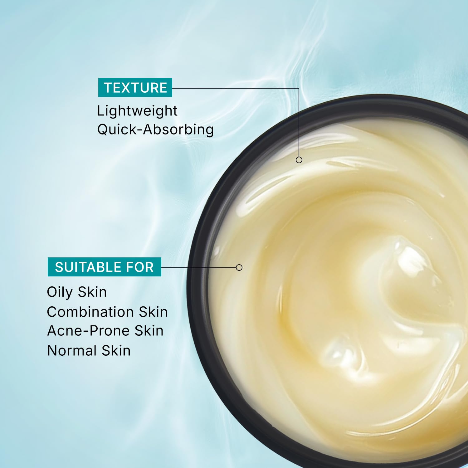 Pilgrim Oil-Free Gel Moisturizer with Hyaluronic Acid & Willow Bark Extract, 50g, for Oily Skin, Unisex Korean Skincare - lab