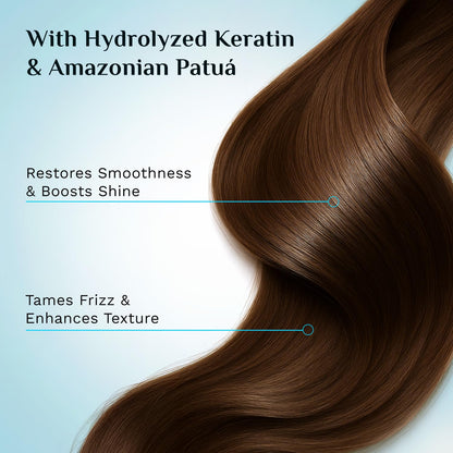 Pilgrim Patua & Keratin Hair SMOOTHENING SHAMPOO for Dry & Frizzy hair | Shampoo for Women & Men | Hair Smoothening & healthy