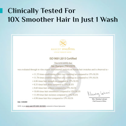 Pilgrim Patua & Keratin Hair SMOOTHENING SHAMPOO for Dry & Frizzy hair | Shampoo for Women & Men | Hair Smoothening & healthy