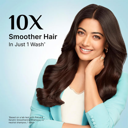 Pilgrim Patua & Keratin Hair SMOOTHENING SHAMPOO for Dry & Frizzy hair | Shampoo for Women & Men | Hair Smoothening & healthy