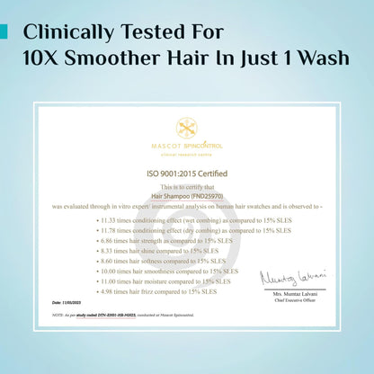 Pilgrim Patua & Keratin Hair SMOOTHENING SHAMPOO for Dry & Frizzy hair | Shampoo for Women & Men | Hair Smoothening & healthy