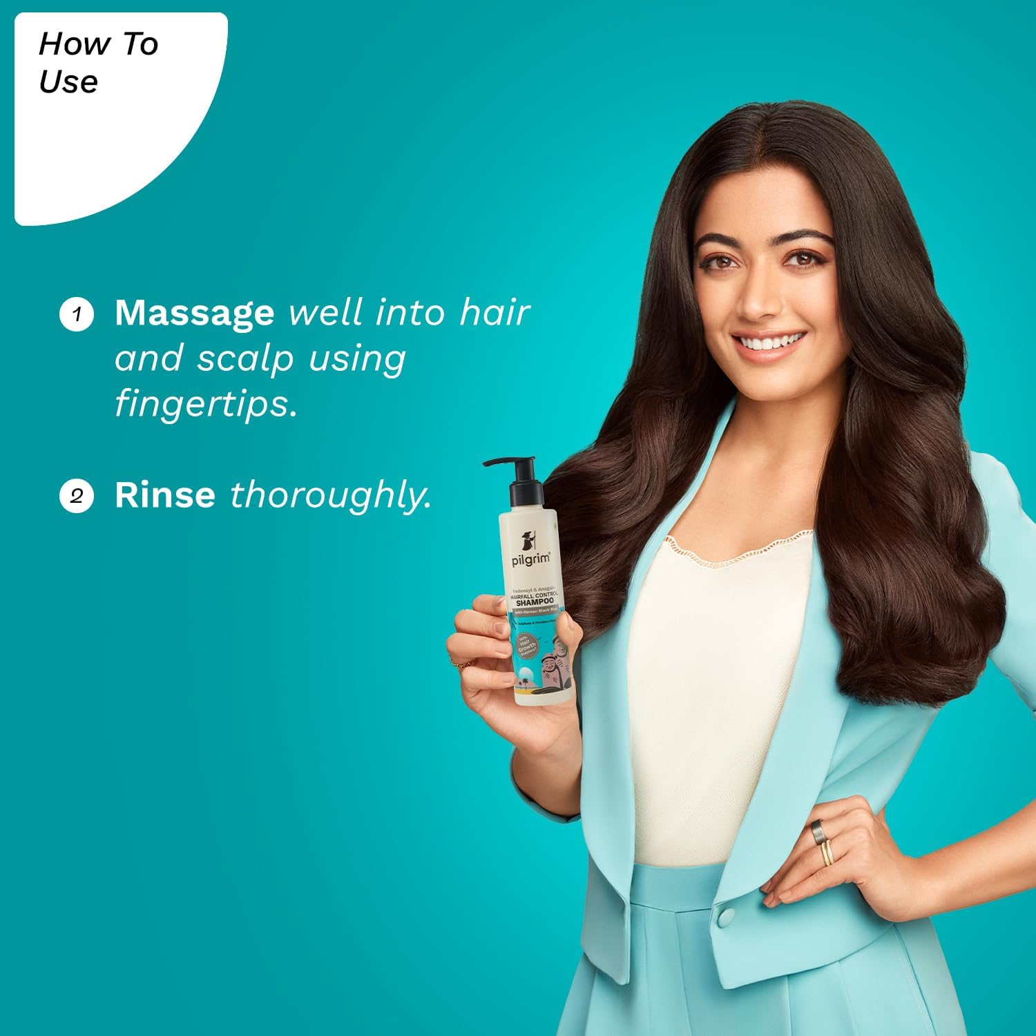 Pilgrim Redensyl & Anagain Hairfall Control Shampoo with Korean Black Rice 200ml | Anti Hairfall shampoo for Men & Women | Re