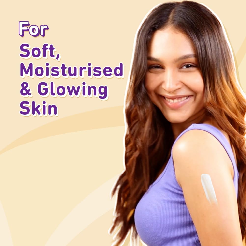 Plum BodyLovin Vanilla Caramello Body Lotion, Cocoa Butter & Vitamin B5, Warm Vanilla Fragrance - back view (10)