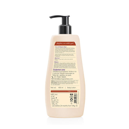 Plum BodyLovin Vanilla Caramello Body Lotion, Cocoa Butter & Vitamin B5, Warm Vanilla Fragrance - close-up detail (20)