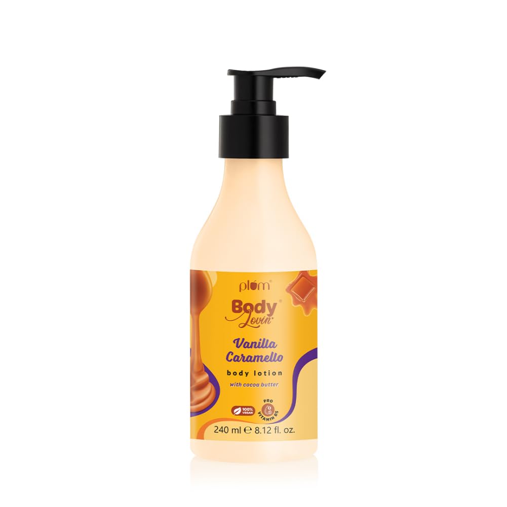 Plum BodyLovin Vanilla Caramello Body Lotion, Cocoa Butter & Vitamin B5, Warm Vanilla Fragrance (8)