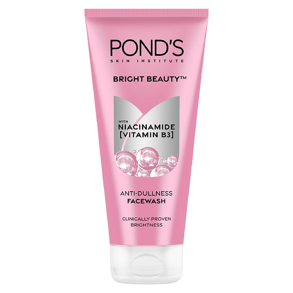 POND'S Bright Beauty Face Wash for Women, 200 ml, with Vitamin B3, Skin Cleansing