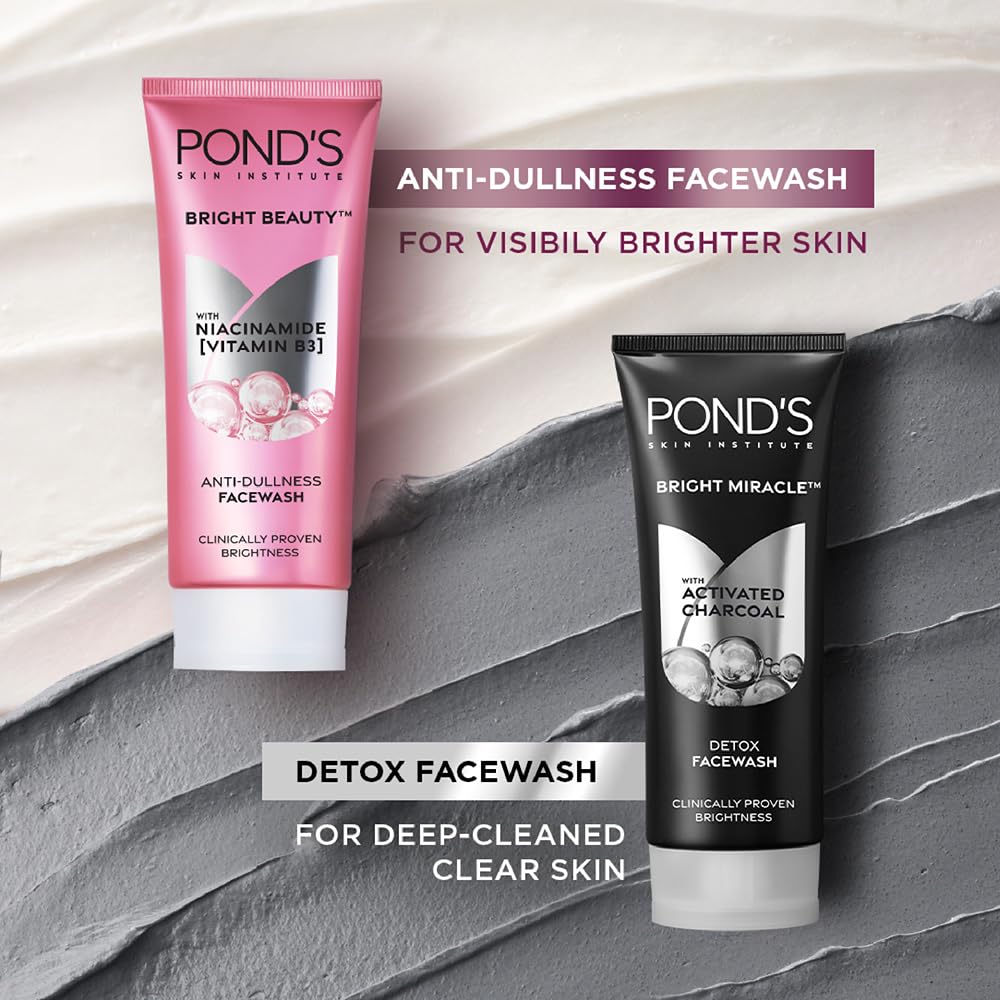 POND'S Bright Beauty Face Wash for Women, 200 ml, with Vitamin B3, Skin Cleansing - close-up detail