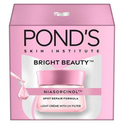 POND'S Bright Beauty Light Cream with UV Filter, Niasorcinol Niacinamide, Sunscreen Moisturizer for Women