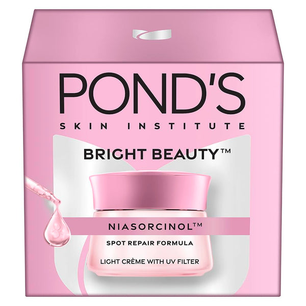 POND'S Bright Beauty Light Cream with UV Filter, Niasorcinol Niacinamide, Sunscreen Moisturizer for Women