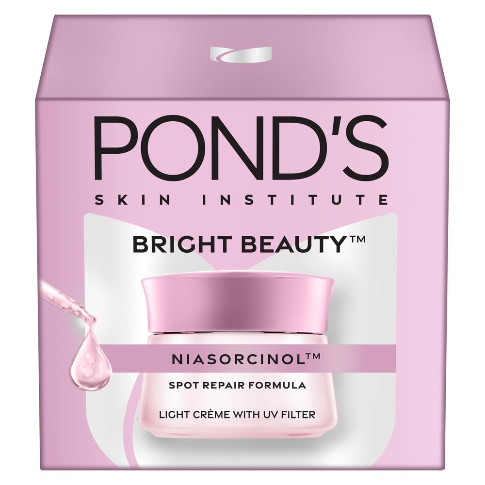 POND'S Bright Beauty Light Cream with UV Filter, Niasorcinol Niacinamide, Sunscreen Moisturizer for Women (10)