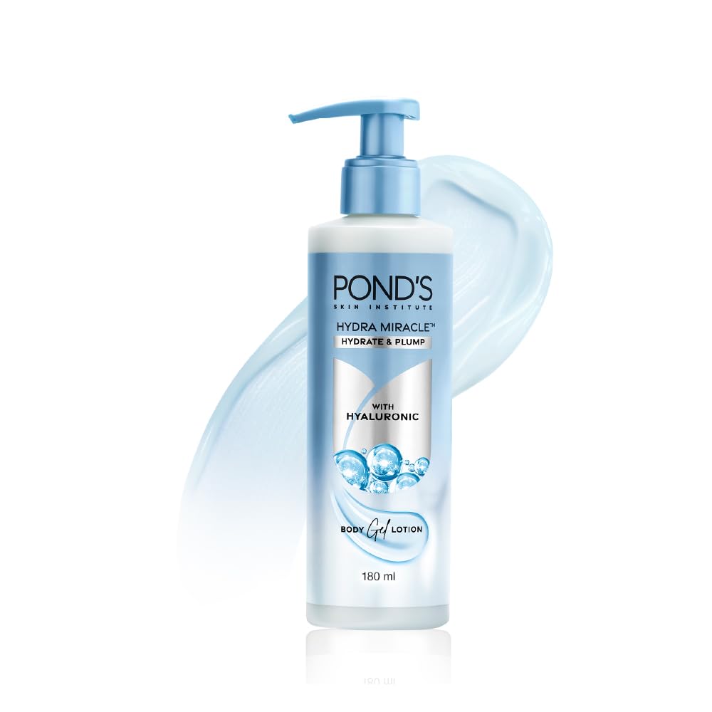 POND'S Hydra Gel Body Lotion with Hyaluronic Acid Vitamin E Niacinamide, Lightweight Non-Sticky Formula