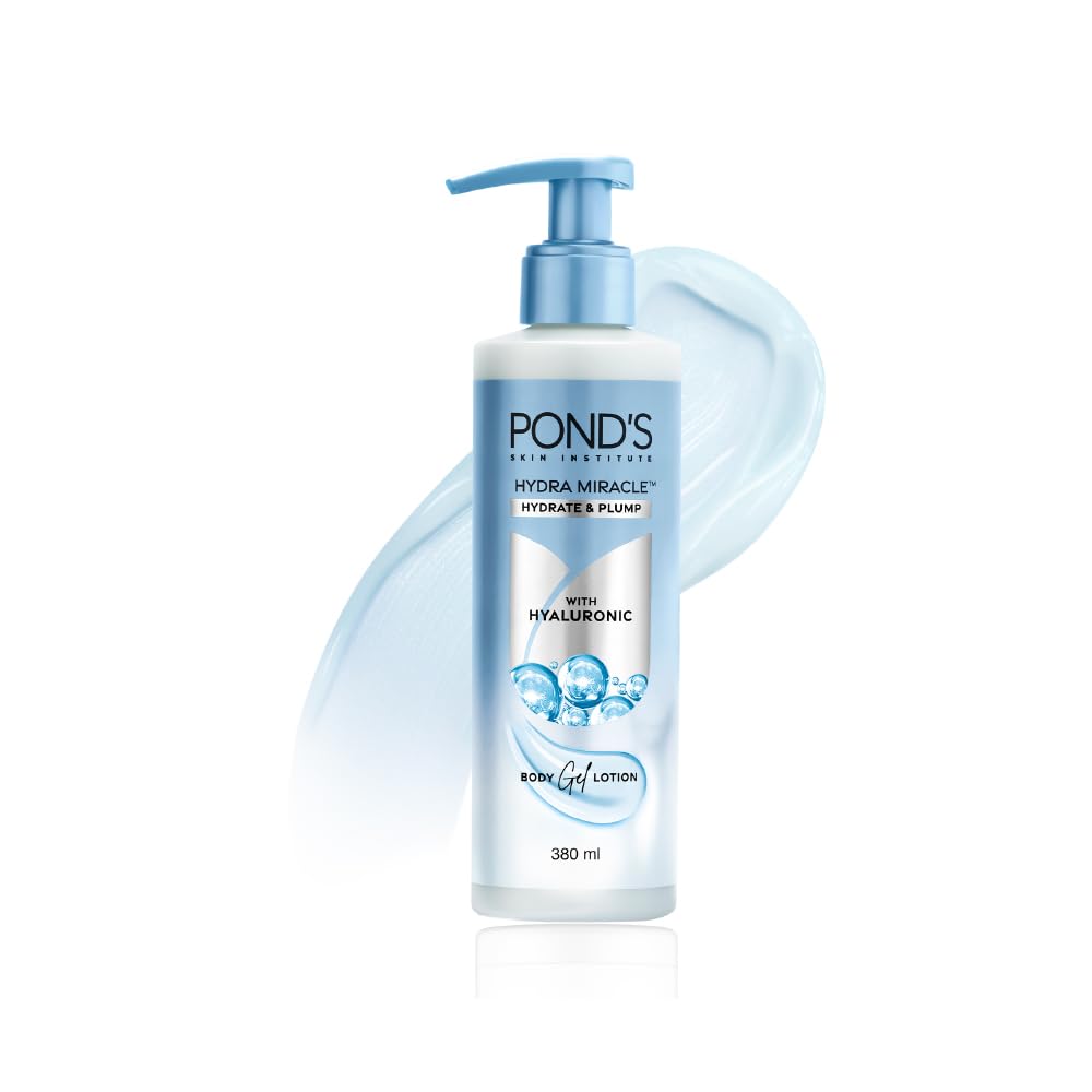 POND'S Hydra Gel Body Lotion with Hyaluronic Acid Vitamin E Niacinamide, Lightweight Non-Sticky Formula - front view (11)