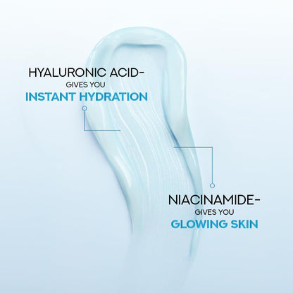 POND'S Hydra Gel Body Lotion with Hyaluronic Acid Vitamin E Niacinamide, Lightweight Non-Sticky Formula - label detail