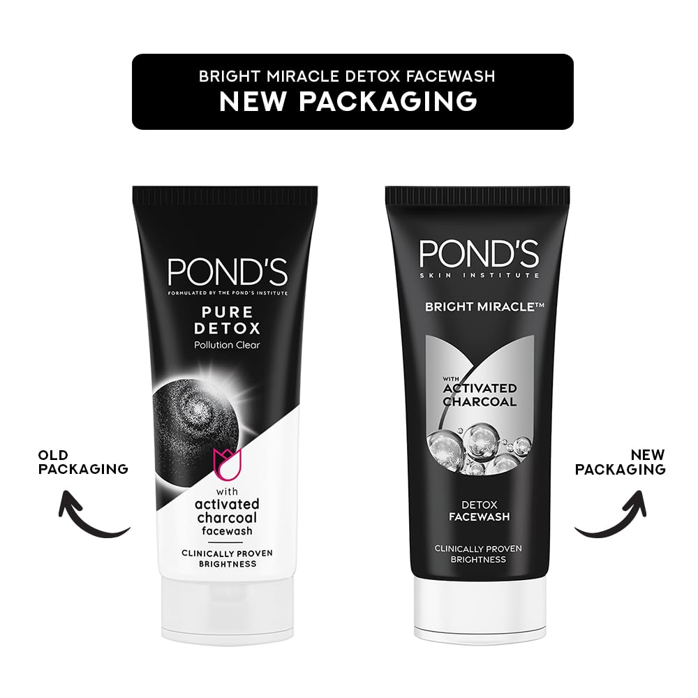 POND'S Pure, 200g, Face Wash - in use