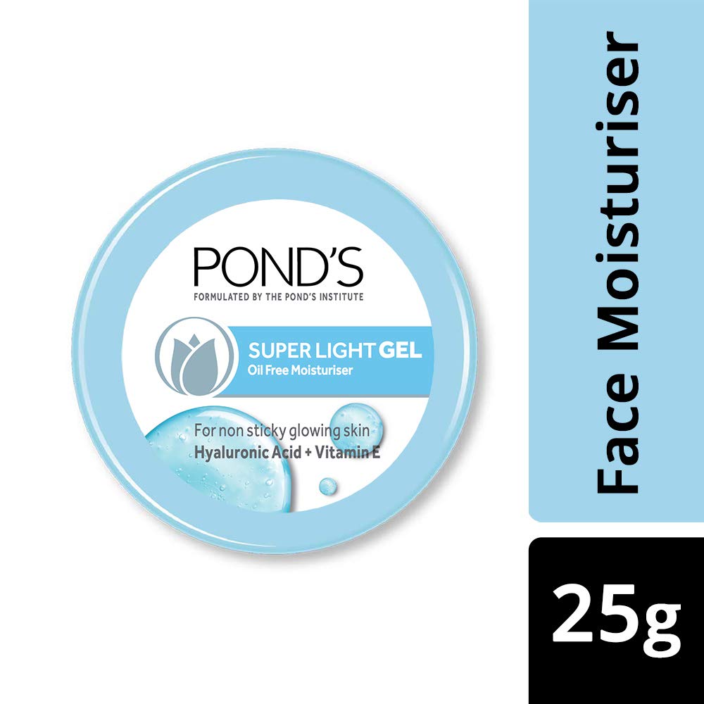POND'S Super Light Gel Moisturiser, Oil-Free Gel Face Moisturizer, Hyaluronic Acid, for Women - front view